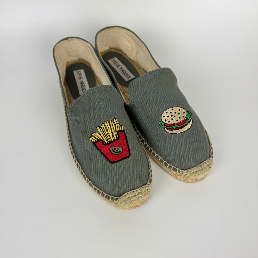 Steve Madden Women Slip-on Espadrilles with Embroidery